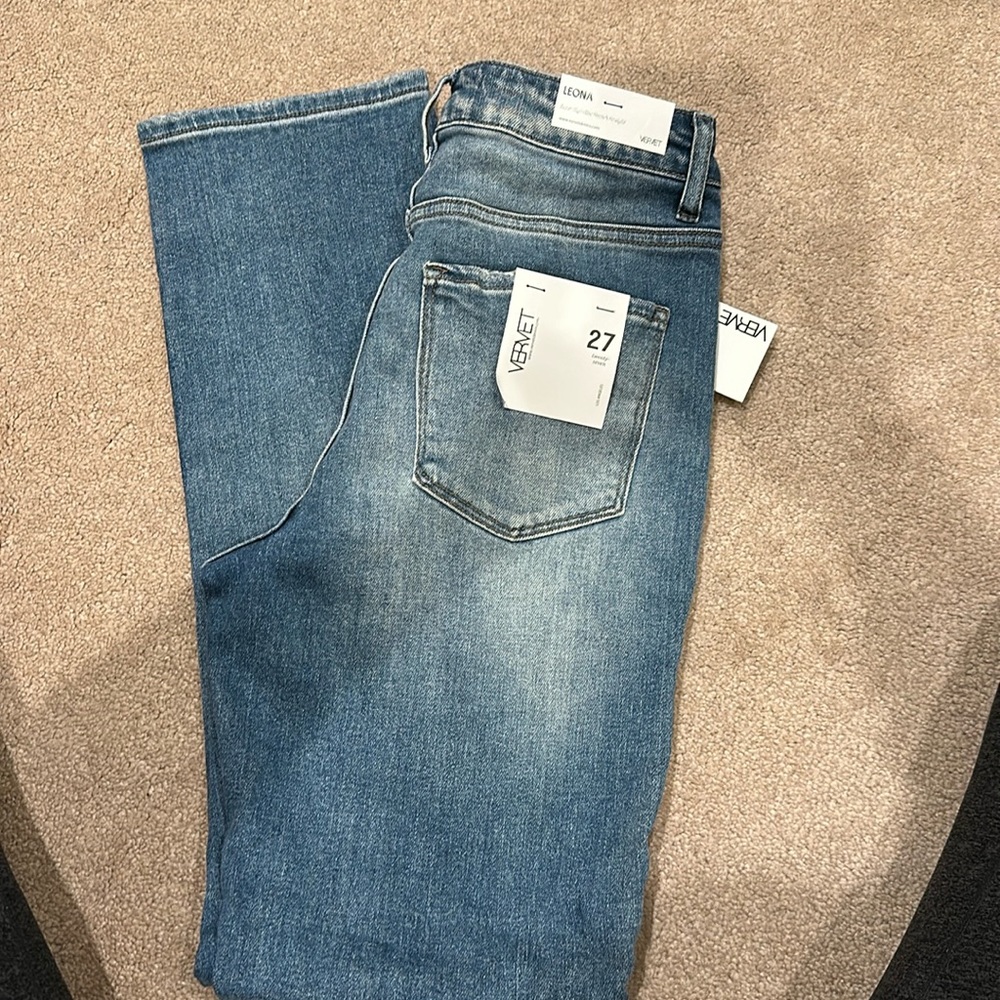 Vervet super high-rise stretch straight size 27